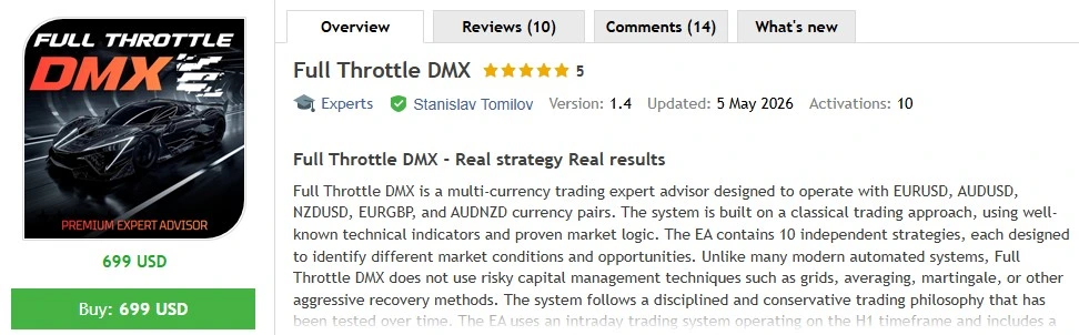 Full Throttle DMX MT5 MQL5