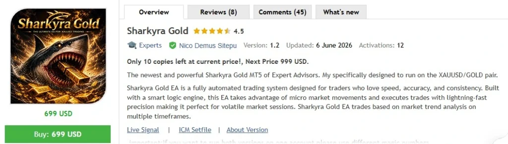 Sharkyra Gold MT5 mql5