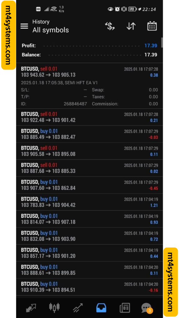 SEMI HFT EA