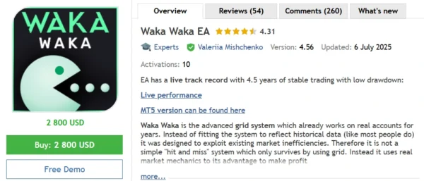 Waka Waka EA MT4