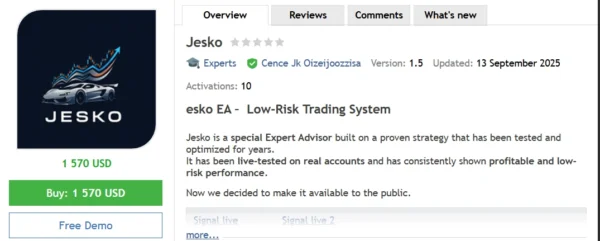 Jesko MT4 EA