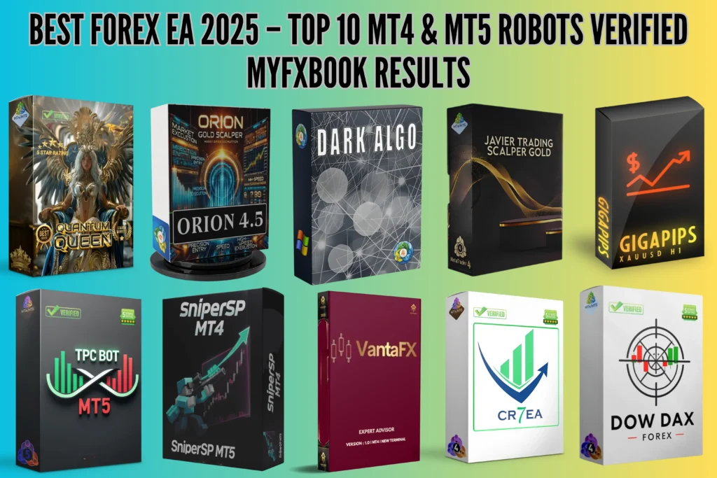 Best Forex EA 2025 – Top 10 MT4 & MT5 Robots Verified Myfxbook Results