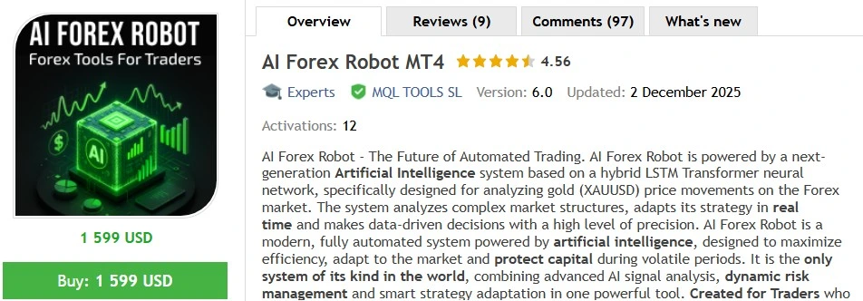 AI Forex Robot MT4