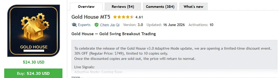 Gold House MT5 - mql5
