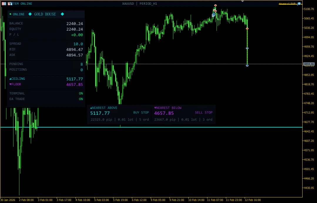 Gold House MT5 - test
